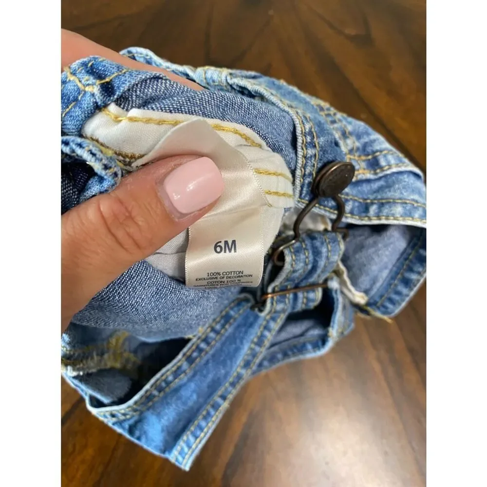 OshKosh B'gosh Light Blue Denim Short Overalls
